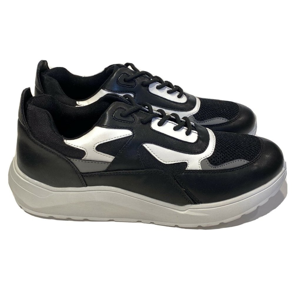 KINGSIDE Mens Sneakers Phillip Size 9 M Black